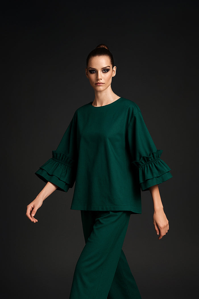 Cotton poplin top - LSS26100121
