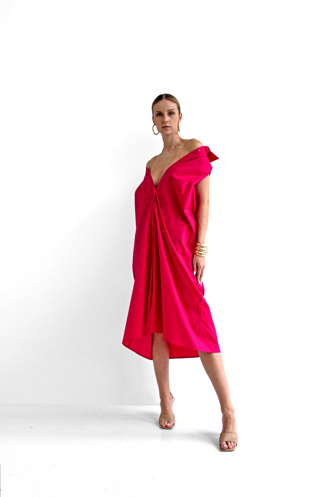 Cotton poplin dress - LSS24100301