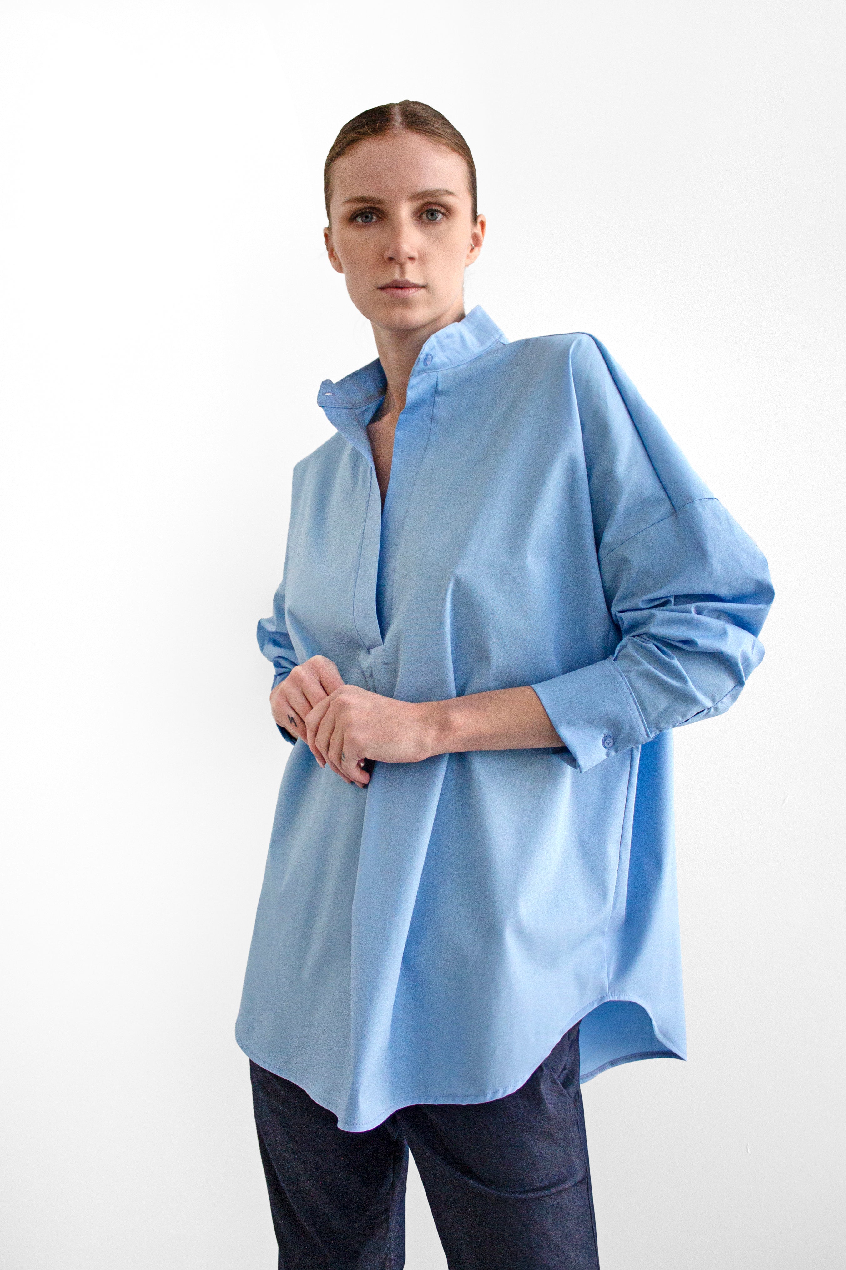 Cotton poplin top - LSS25100110