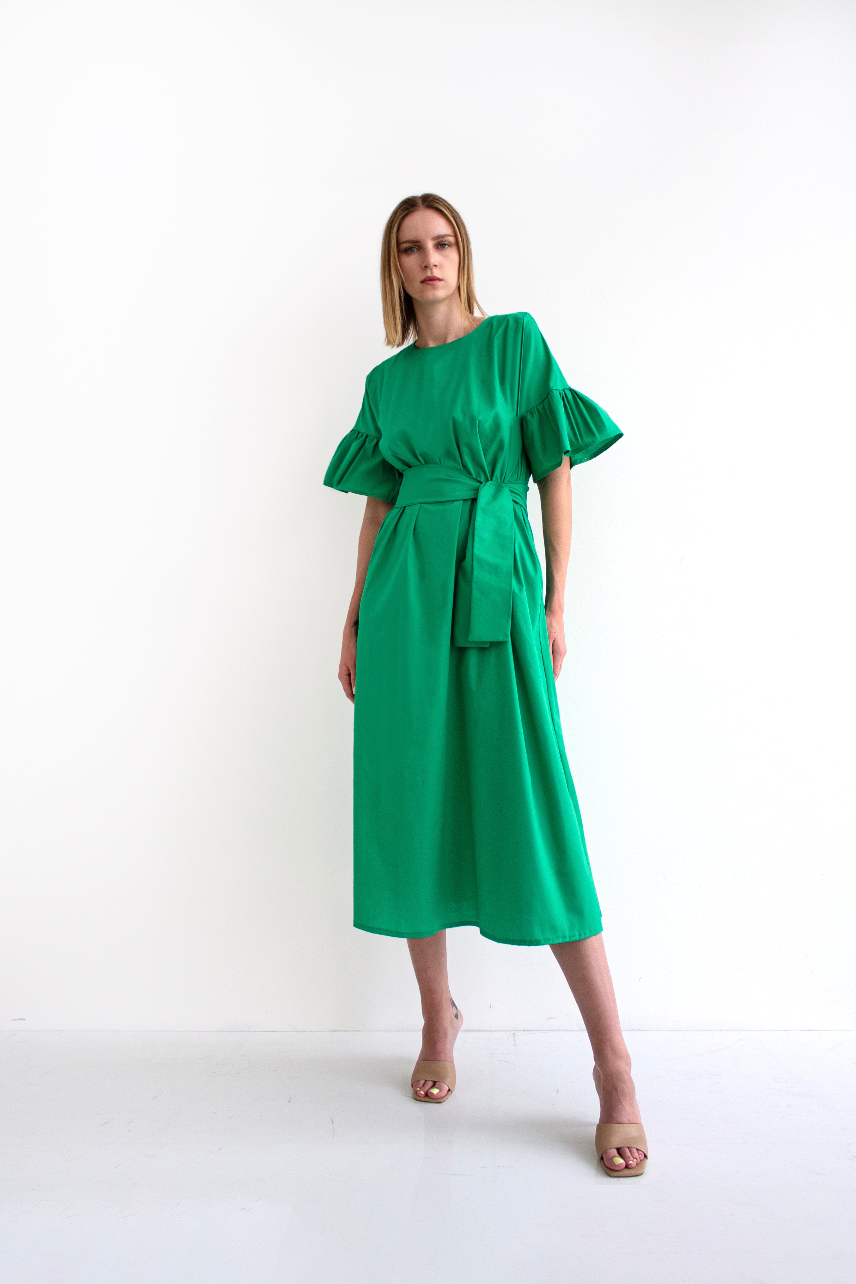 Cotton poplin dress - LSS25100313