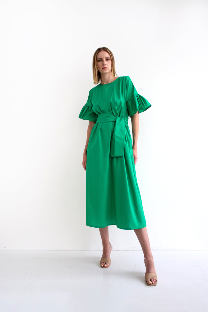 Cotton poplin dress - LSS25100313