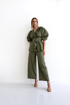 Cotton poplin pants - LSS25100311