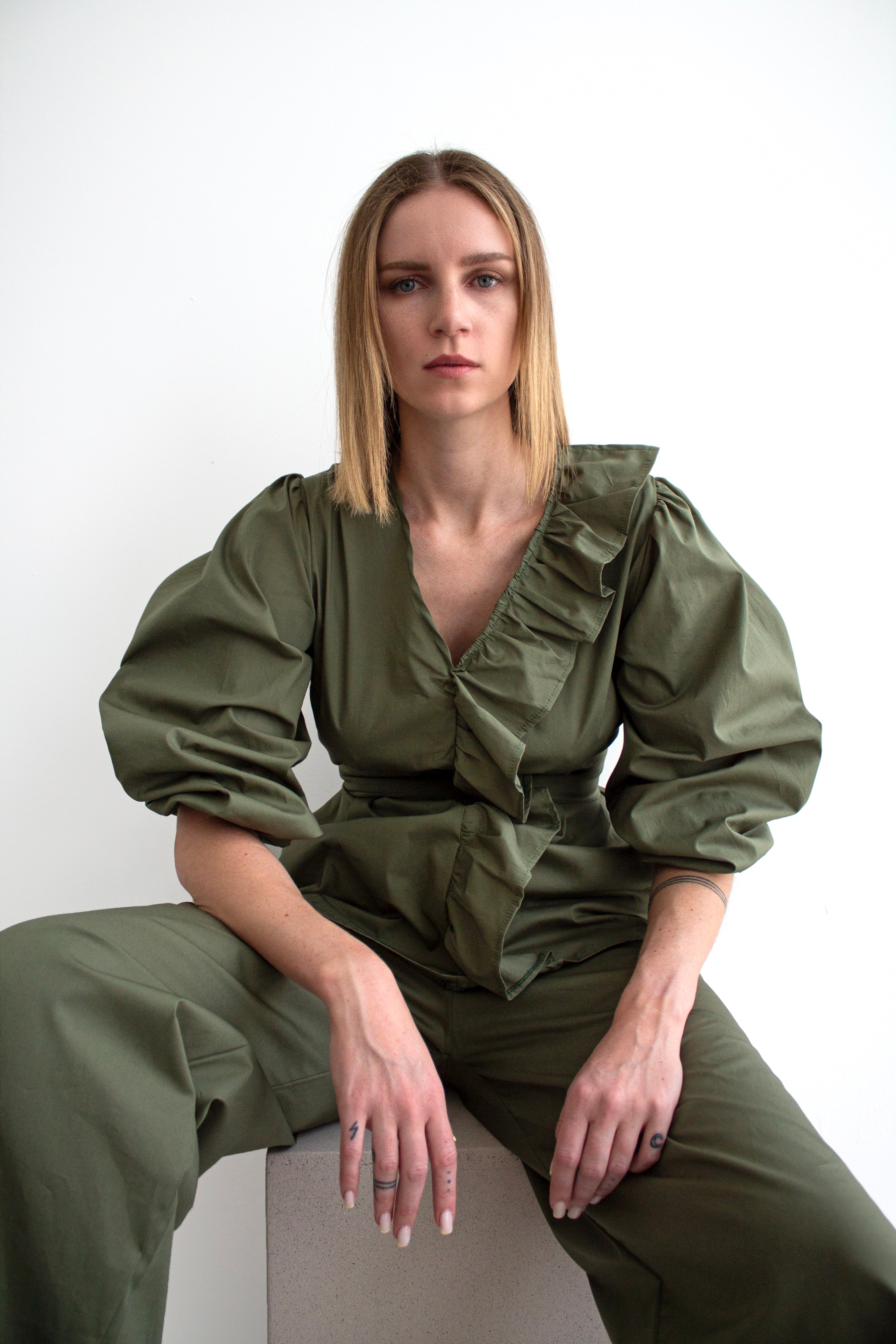 Cotton poplin pants - LSS25100311