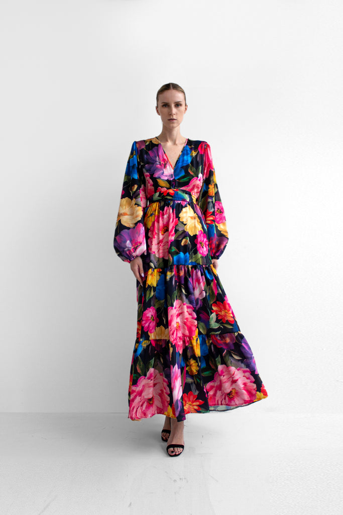 Silk satin dress - LSS24100178