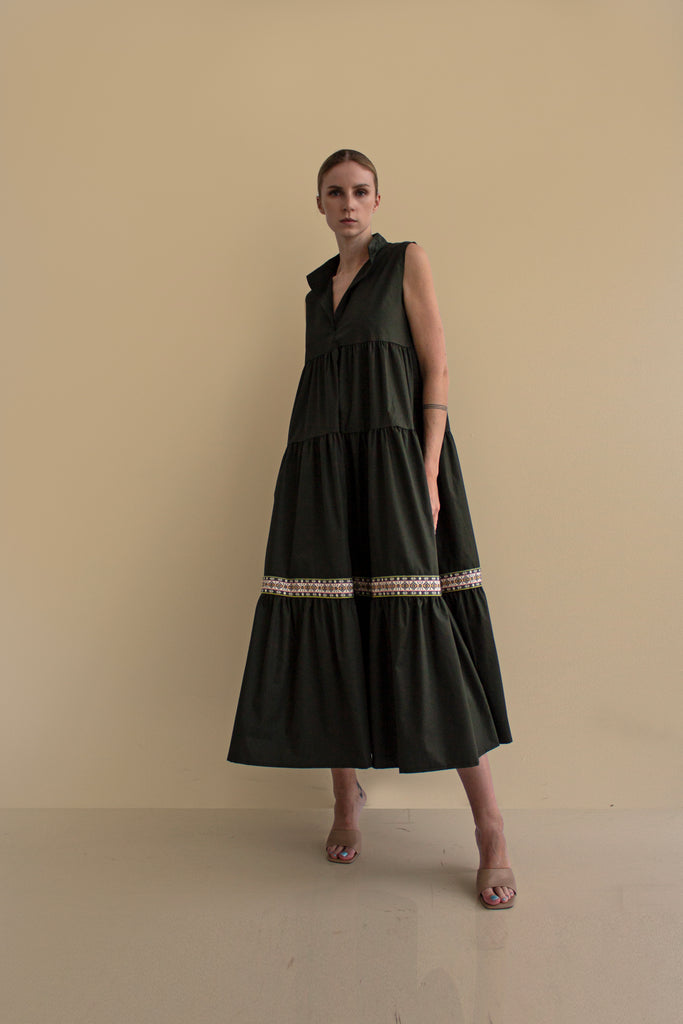 Cotton poplin dress - LSS24100254