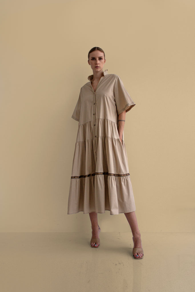 Cotton poplin dress - LSS24100258