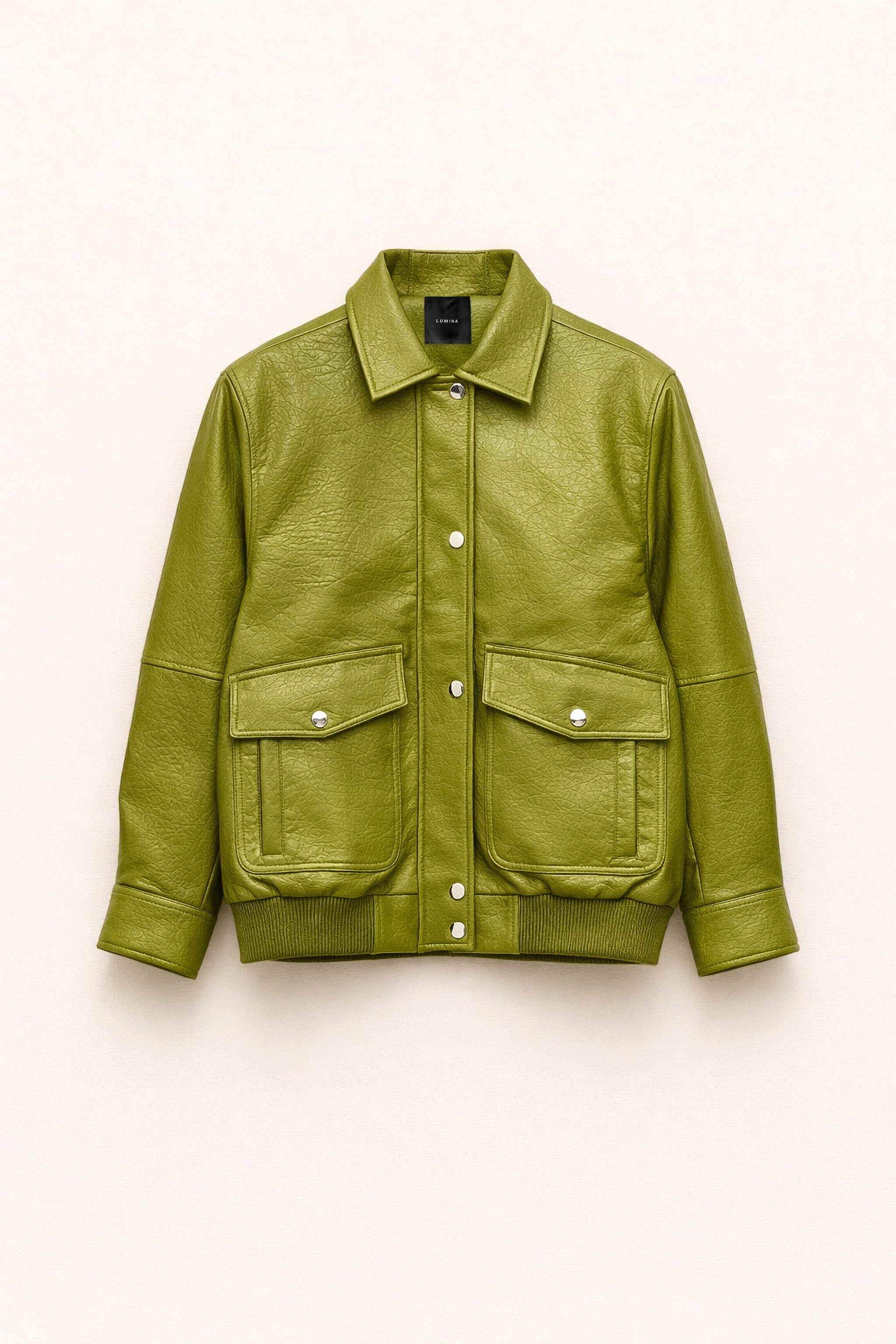 Faux leather jacket - LSS26100240401OLV