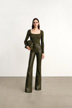 Faux leather pants - LSS26100160