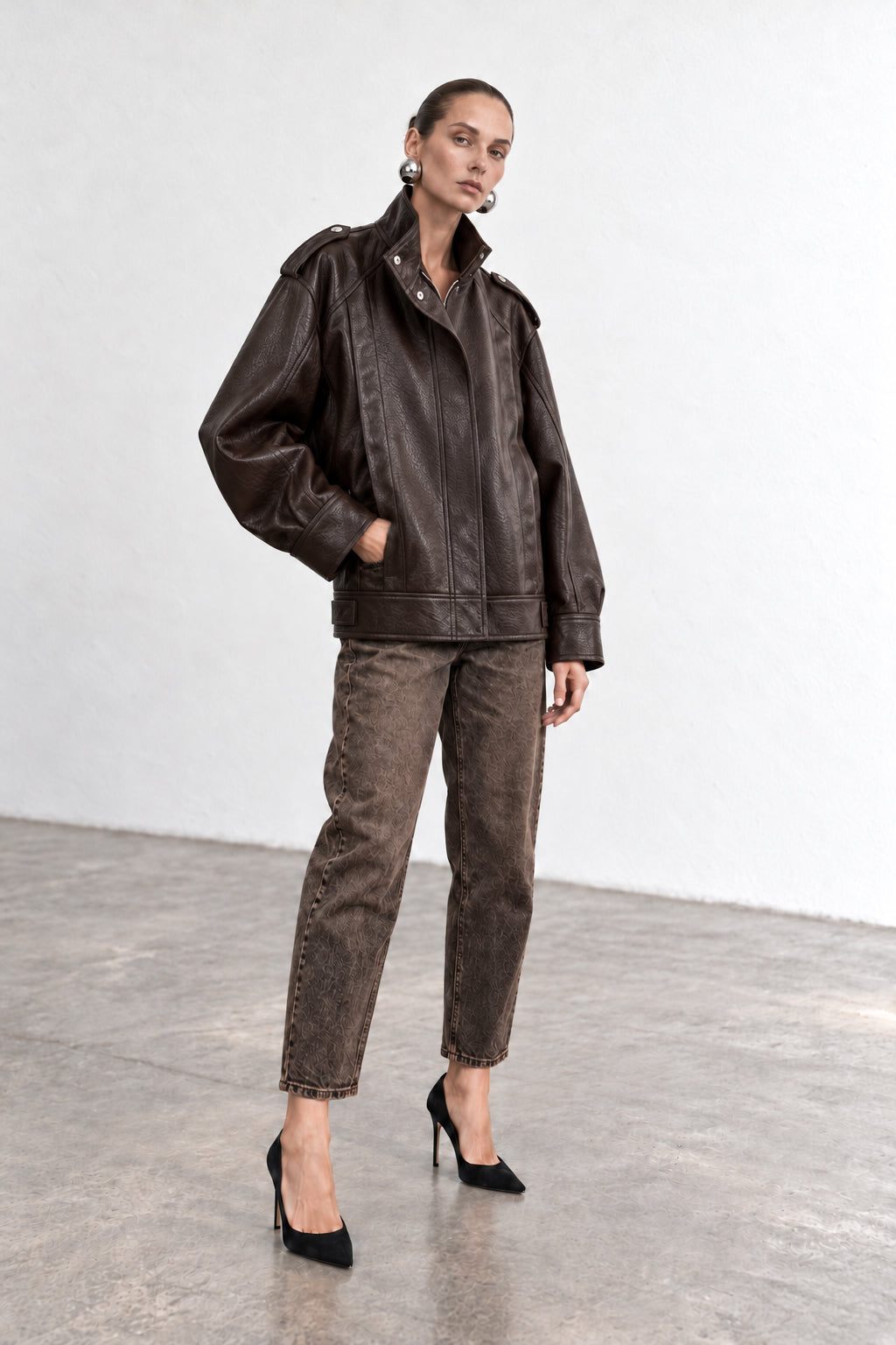 Faux leather jacket - FW261001157