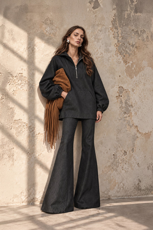 Denim sculpt pants - LFW261001007