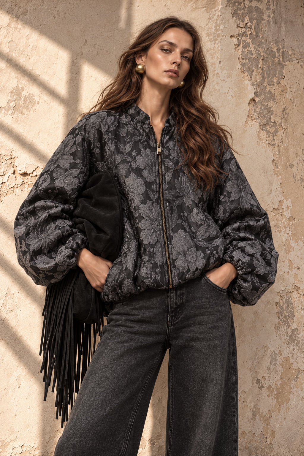 Brocade jacket - LFW261001186