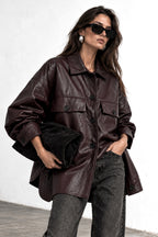 Eco leather shirt - FW261001222