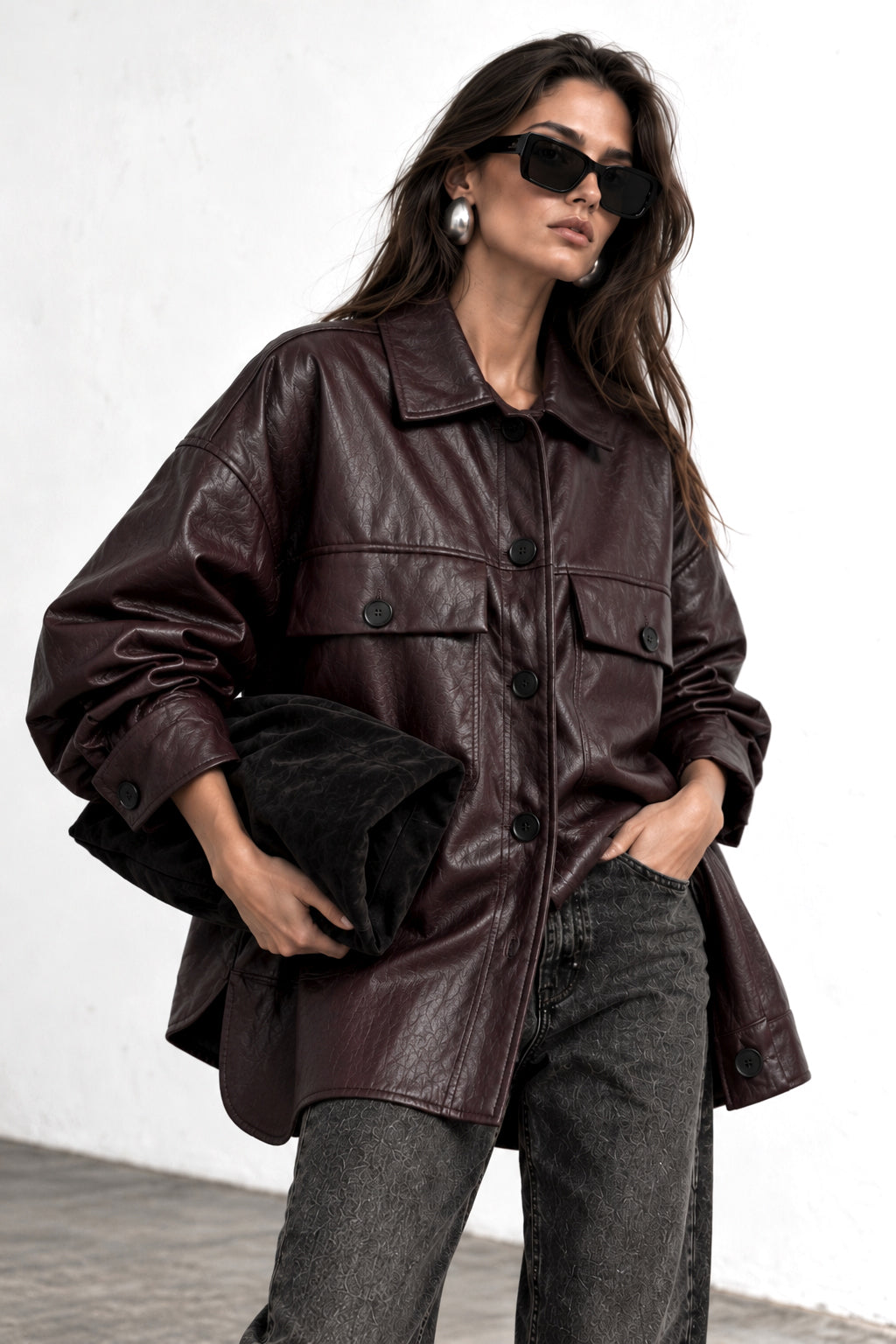 Eco leather shirt - FW261001222