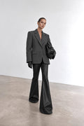 Leather sculpt pants - LFW261001135