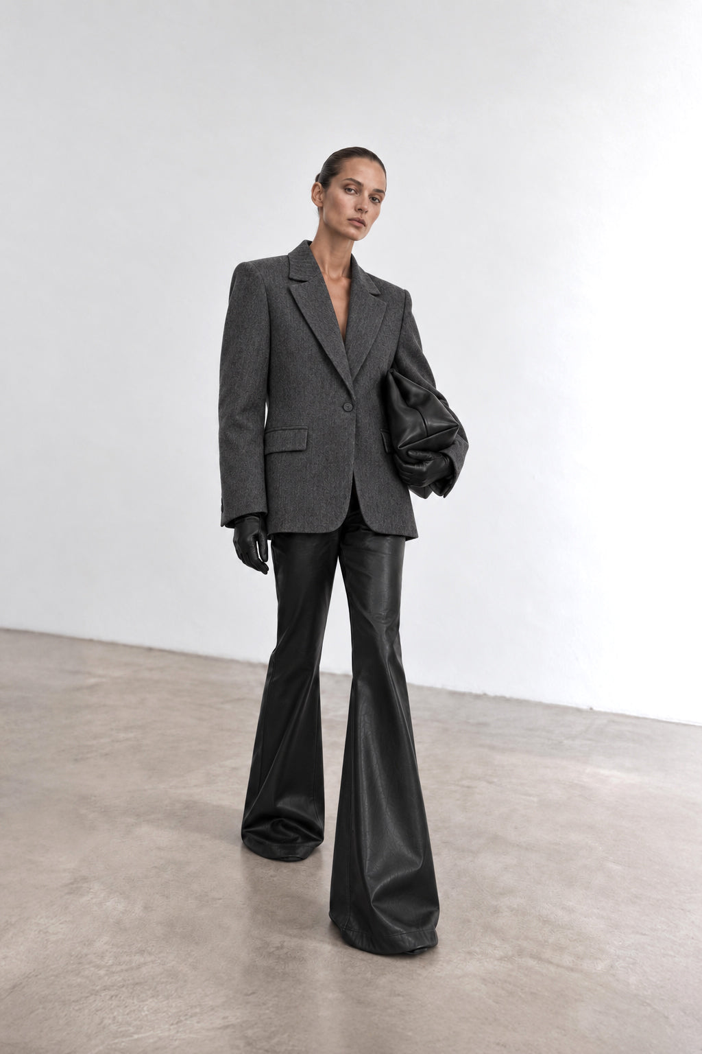 Leather sculpt pants - LFW261001135