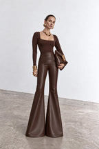 Leather sculpt pants - LFW261001135