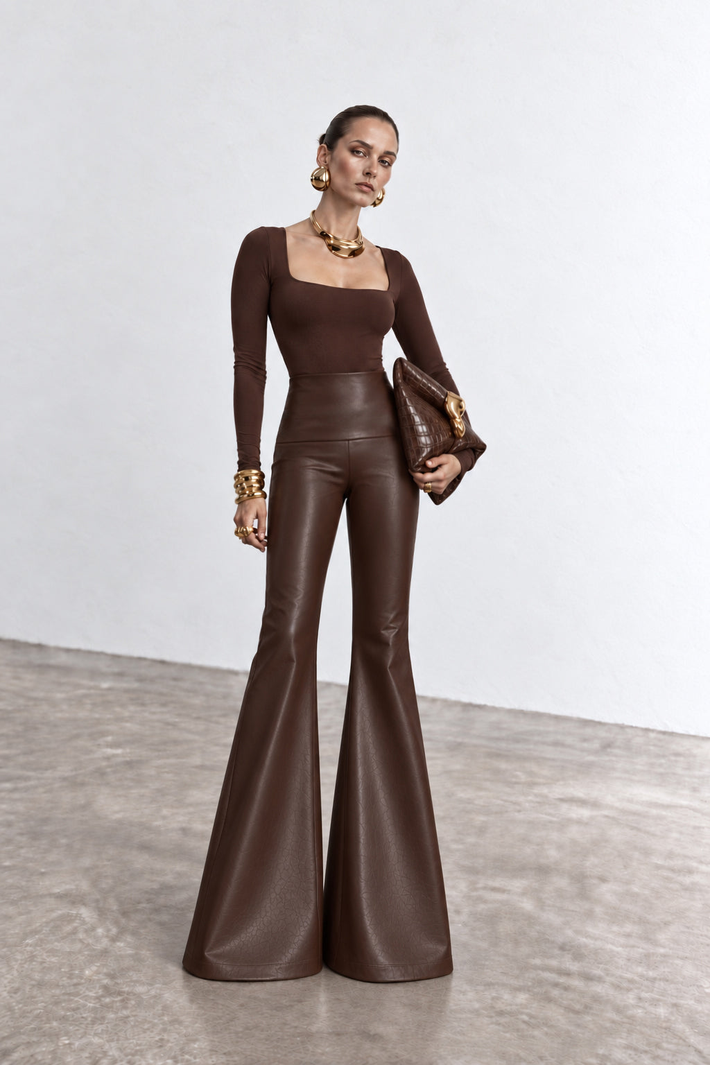 Leather sculpt pants - LFW261001135