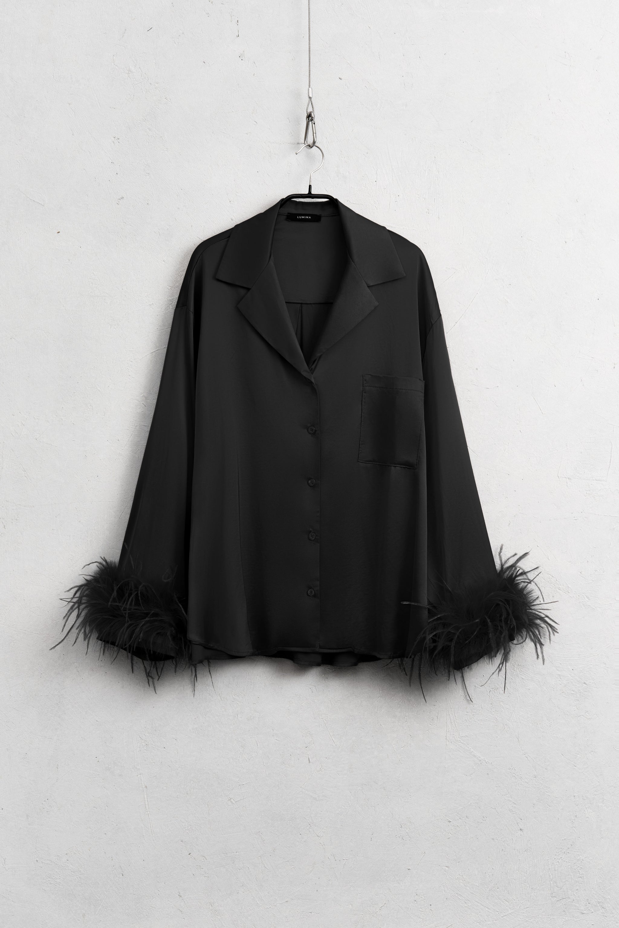 Satin top - LMFW261009457BL