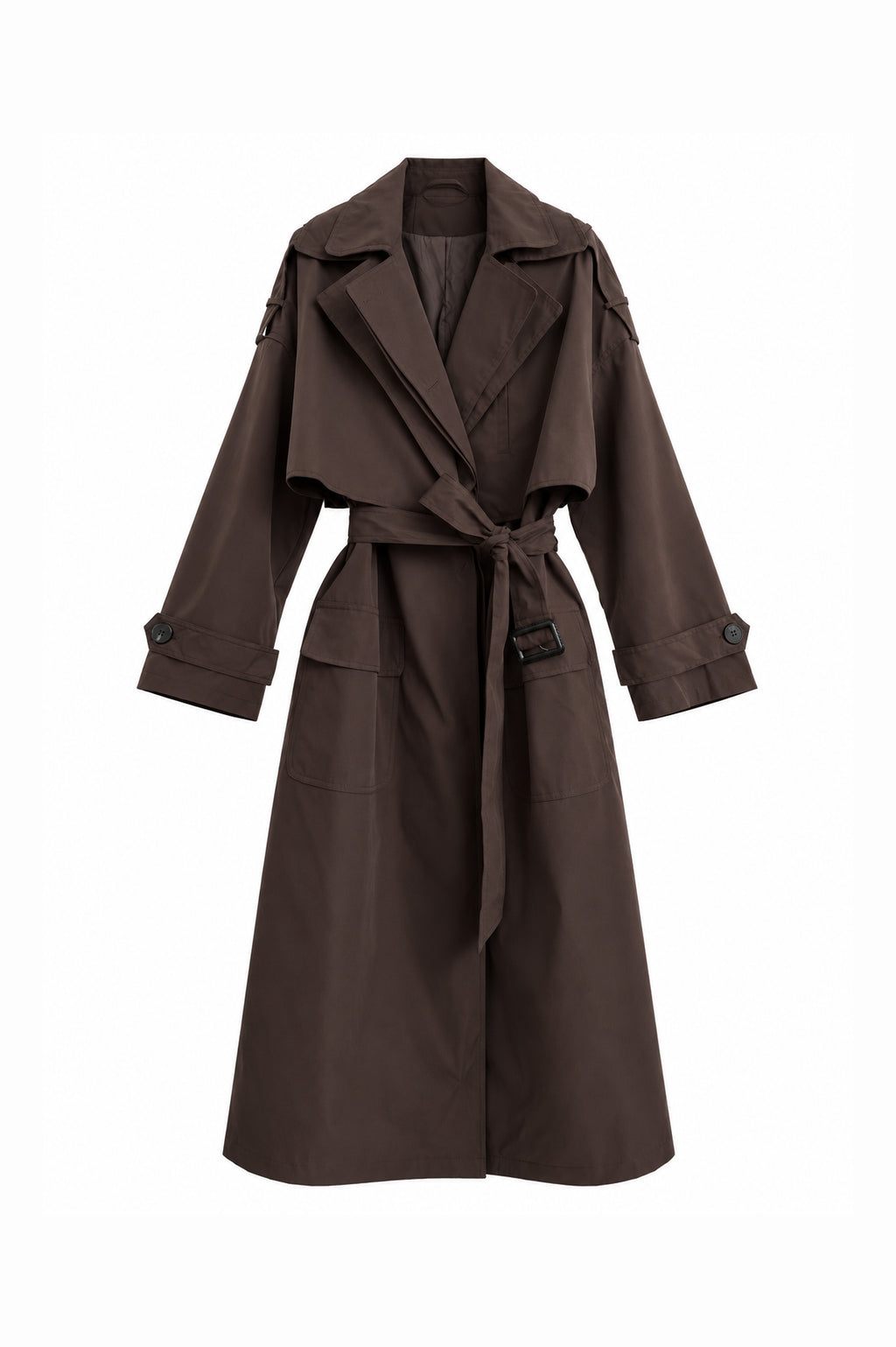 Crepe trench coat - FW261001130