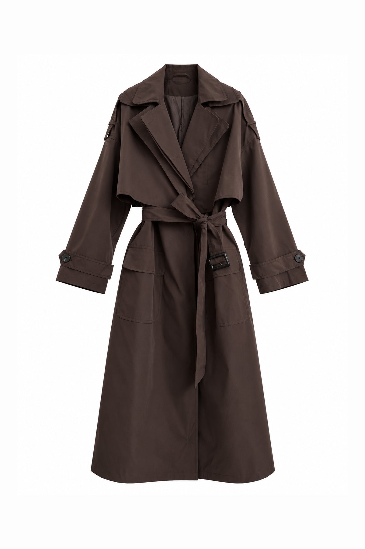 Crepe trench coat - FW261001130